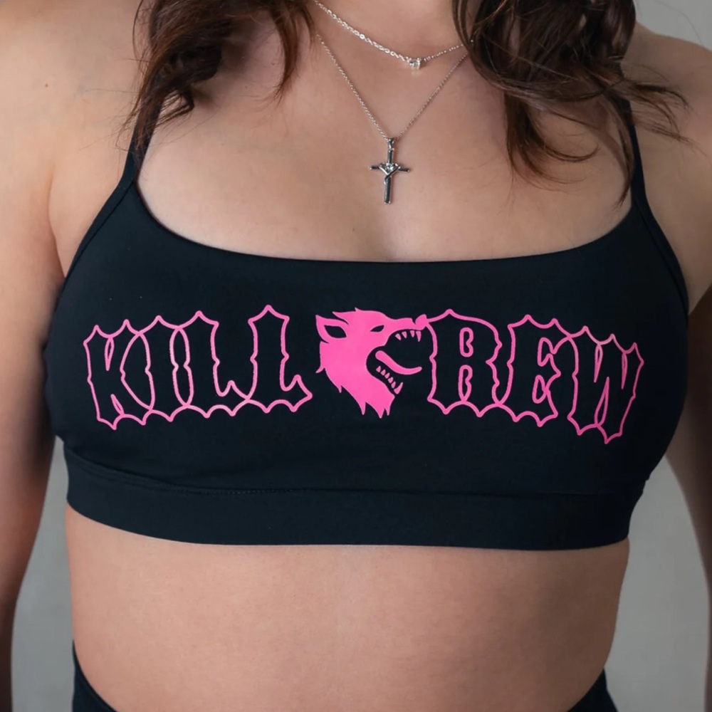Kill Crew Classic Sports Bra - Black/Pink
